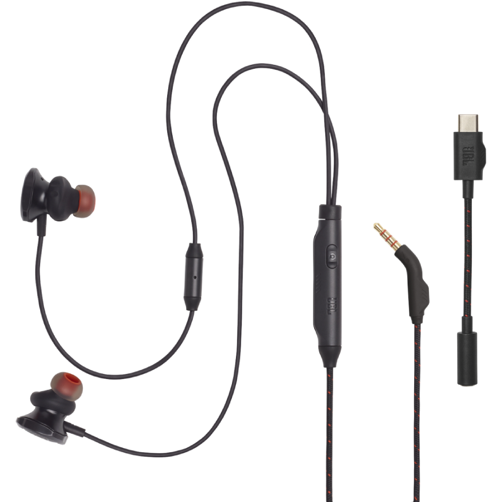Гарнітура JBL QUANTUM 50C Black (JBLQTUM50CBLK) Акустичне оформлення закриті