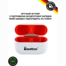 Гарнітура BEATBOX PODS PRO 1 Wireless charging White/Red (bbppro1wcwr)