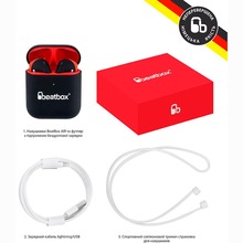 Гарнитура BEATBOX PODS AIR 2 Wireless charging Black/Red (bbpair2wcbr)