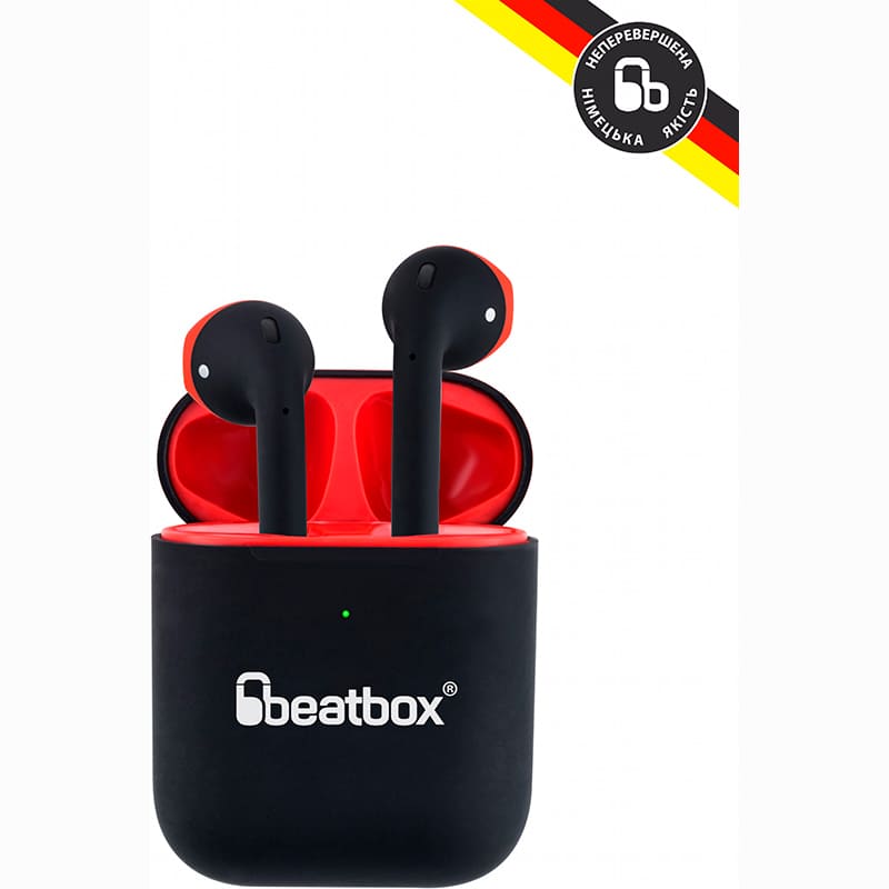 Гарнитура BEATBOX PODS AIR 2 Wireless charging Black/Red (bbpair2wcbr) Акустическое оформление закрытые