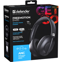 Гарнітура DEFENDER FreeMotion B485 Bluetooth ANC Black (63485)