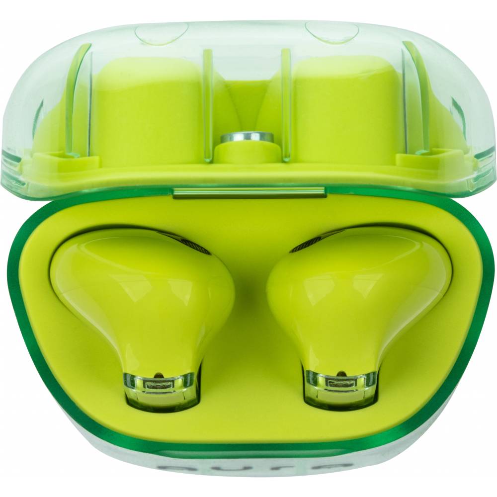 Гарнітура AURA 6 Green (TWSA6G) Додатково Android-сумісність; Apple-сумісність; Playstation-сумісність; Xbox-сумісність; Мікро; Автоматична пауза; Функція відповіді на дзвінок