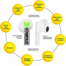 Гарнітура AURA 6 White (TWSA6W)