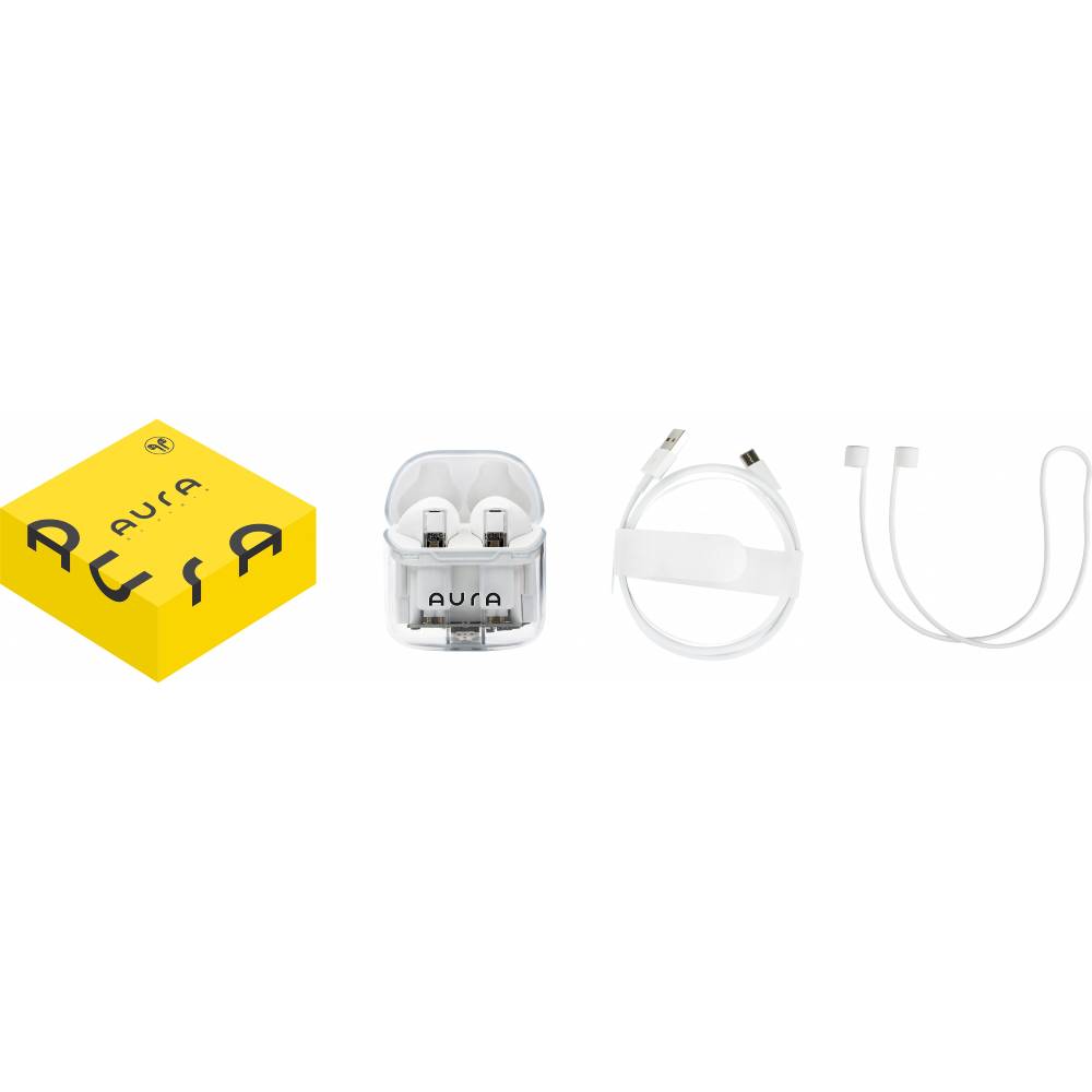 Зовнішній вигляд Гарнітура AURA 6 White (TWSA6W)