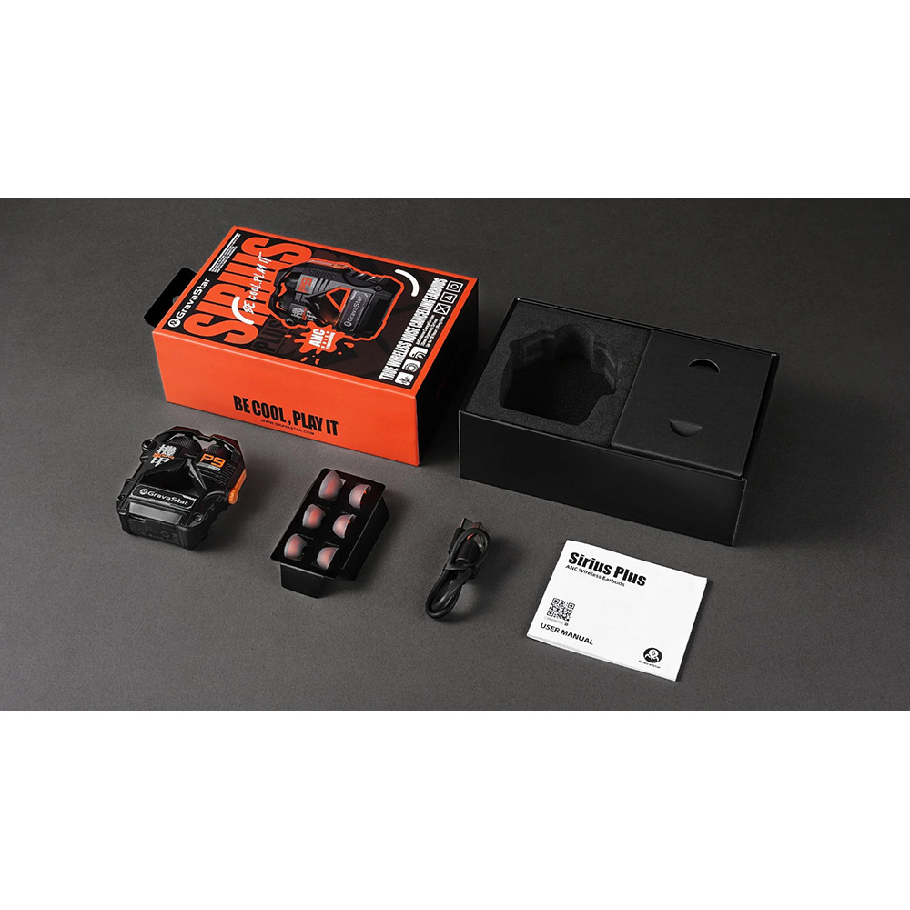 В Украине Гарнитура GRAVASTAR TWS Sirius Plus BT 5.3 Black (GSP9PLUS_BLK)
