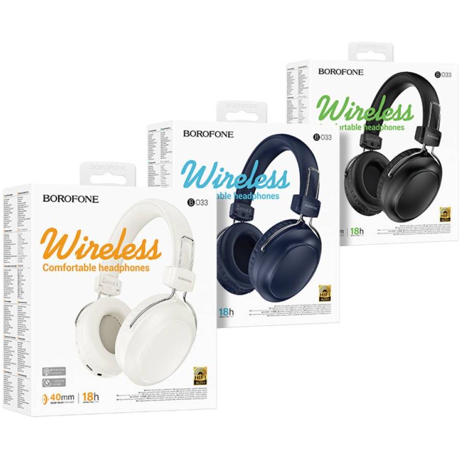 Гарнитура BOROFONE BO33 Melody BT Milky White (6941991120091) Конструкция накладные (накладываются на ухо)
