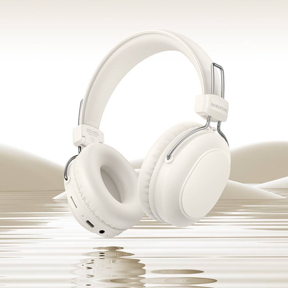 Гарнитура BOROFONE BO33 Melody BT Milky White (6941991120091) Акустическое оформление закрытые