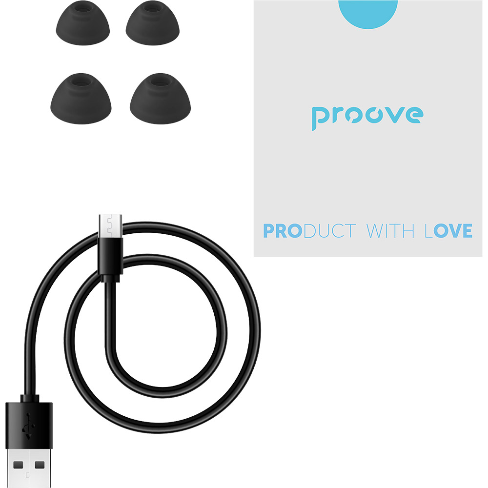 Зображення Гарнітура PROOVE Intro Pro Black (TWYN54002201)