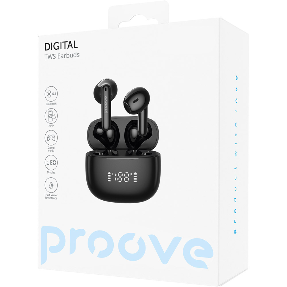 Зображення Гарнітура PROOVE Digital Black (TWJP54002201)