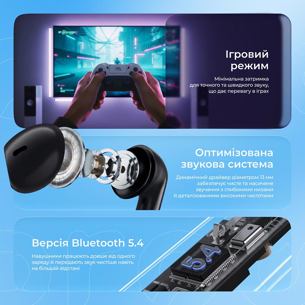 Замовити Гарнітура PROOVE Digital Black (TWJP54002201)