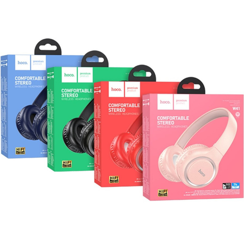Навушники HOCO W41 Charm BT Pink (6931474789280) Конструкція повнорозмірні (повний обхват вуха)