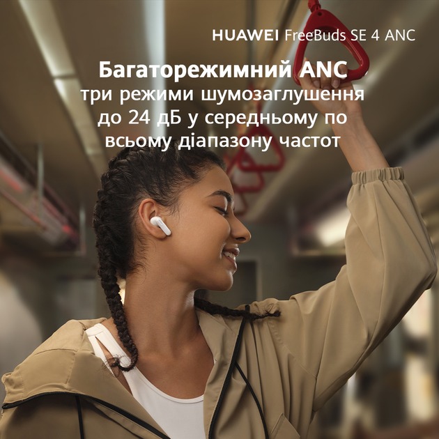 Фото 15 Гарнітура HUAWEI Freebuds SE 4 White