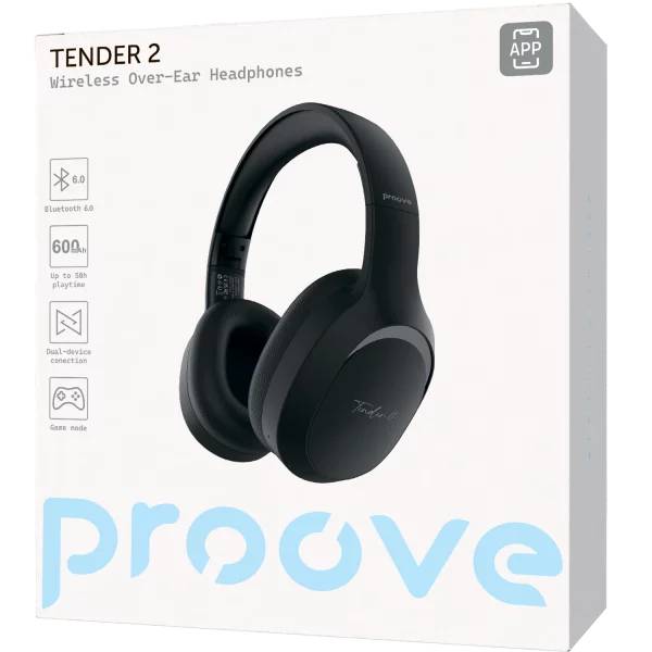 Гарнитура PROOVE Tender 2 APP Black (HPTR2001AP01) Гарнитура PROOVE Tender 2 APP Black (HPTR2001AP01) Акустическое оформление закрытые