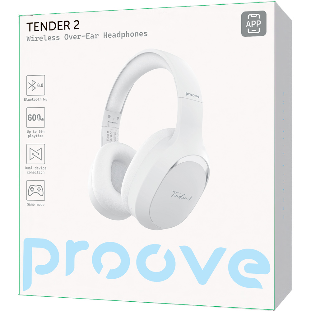 В Украине Гарнитура PROOVE Tender 2 APP White (HPTR2001AP02)