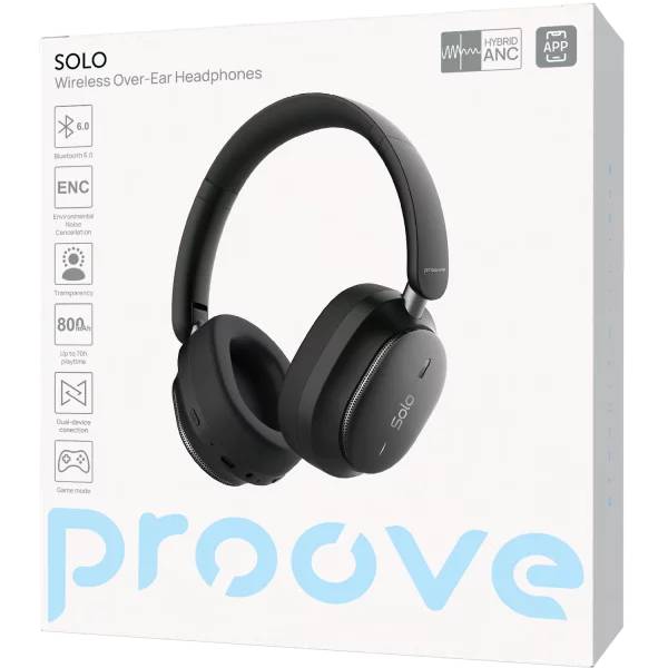 Гарнитура PROOVE Solo with ANC APP Black (HPSL0001AP01) Гарнитура PROOVE Solo with ANC APP Black (HPSL0001AP01) Крепление дуга (над головой)