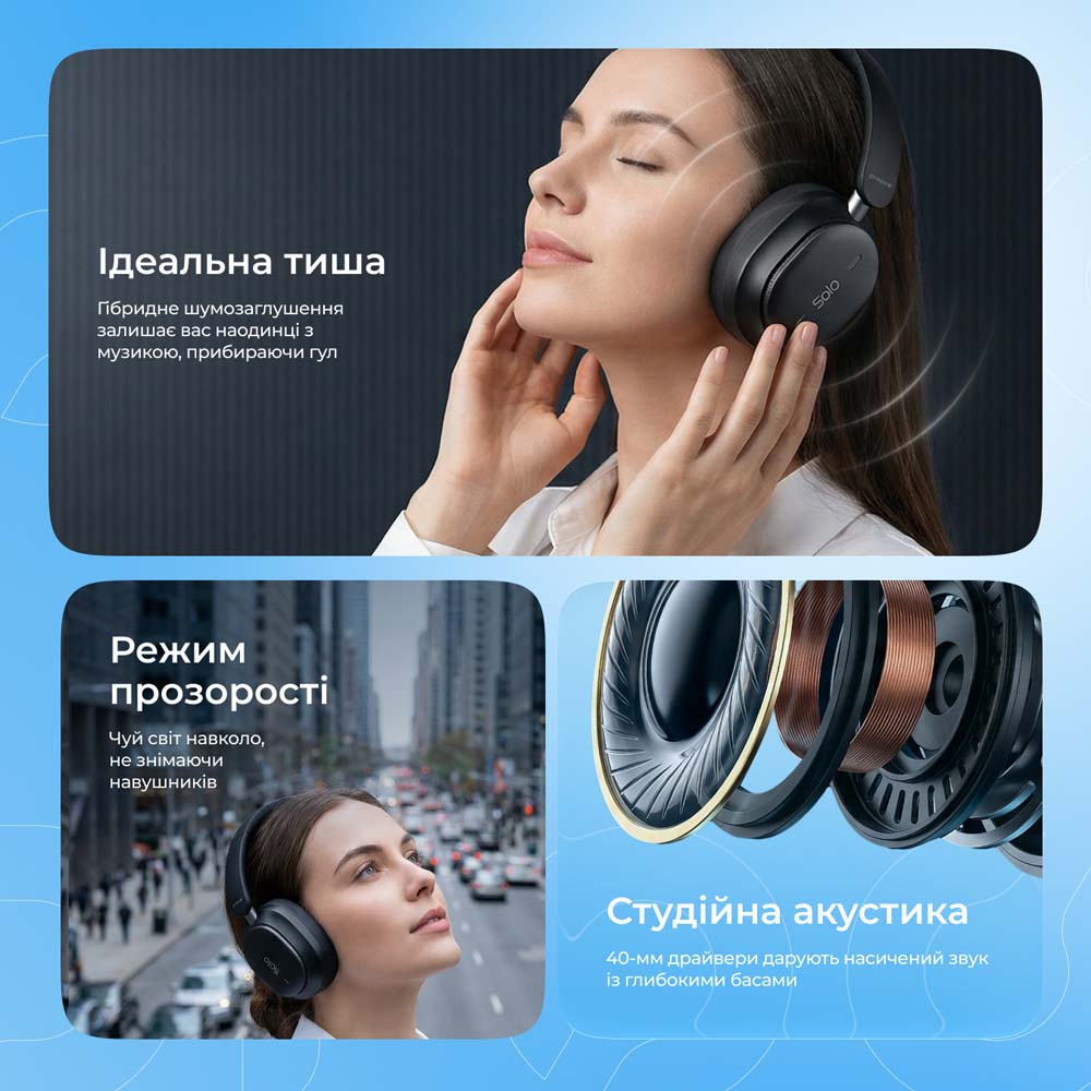 Покупка Гарнитура PROOVE Solo with ANC APP White (HPSL0001AP02)