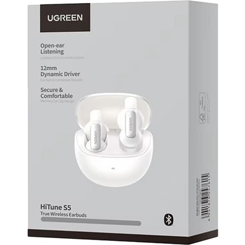 Гарнитура UGREEN HiTune S5 Open Wearable WS210 White (45761) Конструкция вкладыши (в ушную раковину)