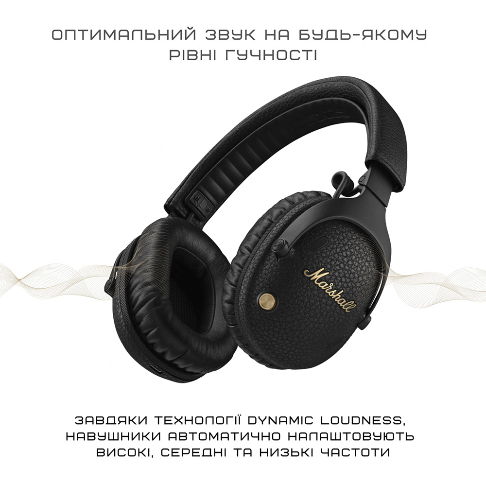 Внешний вид Гарнитура MARSHALL Monitor III ANC Black (1006861)
