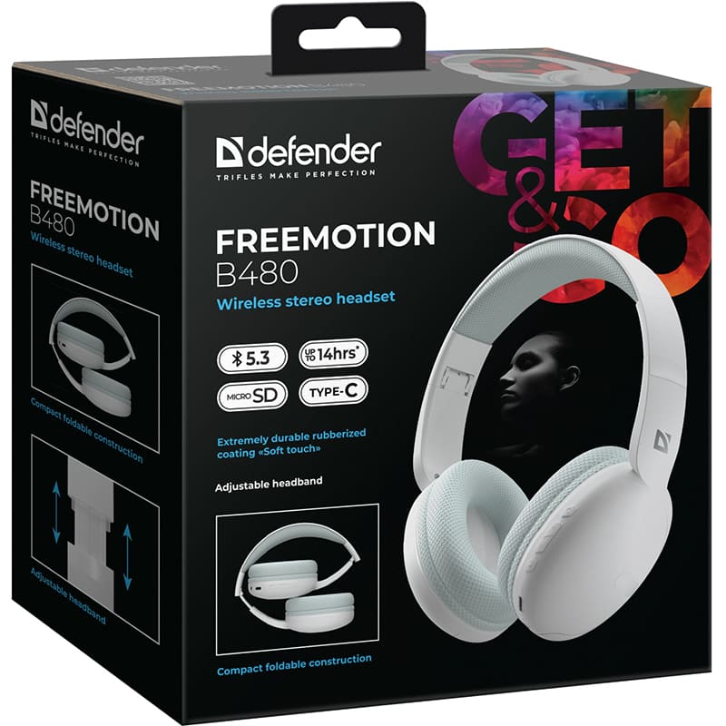 Покупка Гарнітура DEFENDER FreeMotion B480 White (63481)