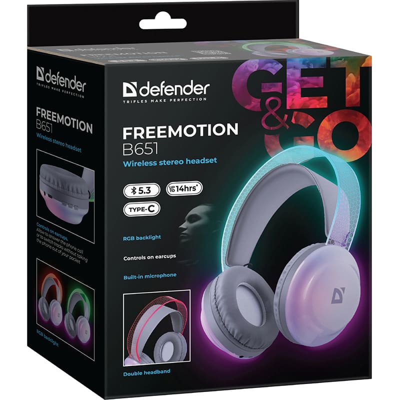 Покупка Гарнітура DEFENDER FreeMotion B651 White (63651)