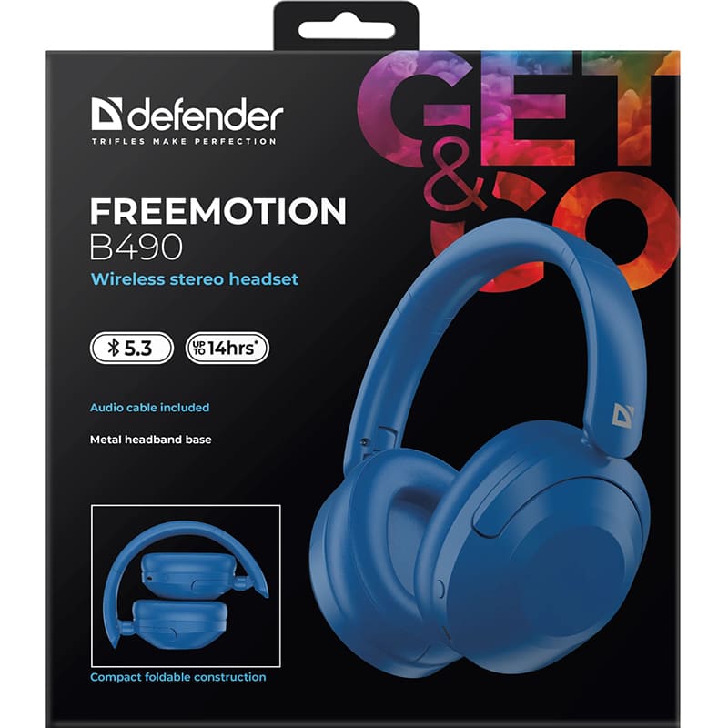 Покупка Гарнітура DEFENDER FreeMotion B490 Blue (63491)