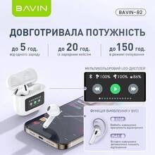 Гарнитура BAVIN BAVIN-82 Hi-Res LCD TOUGH White (HB-BA-82-WH)