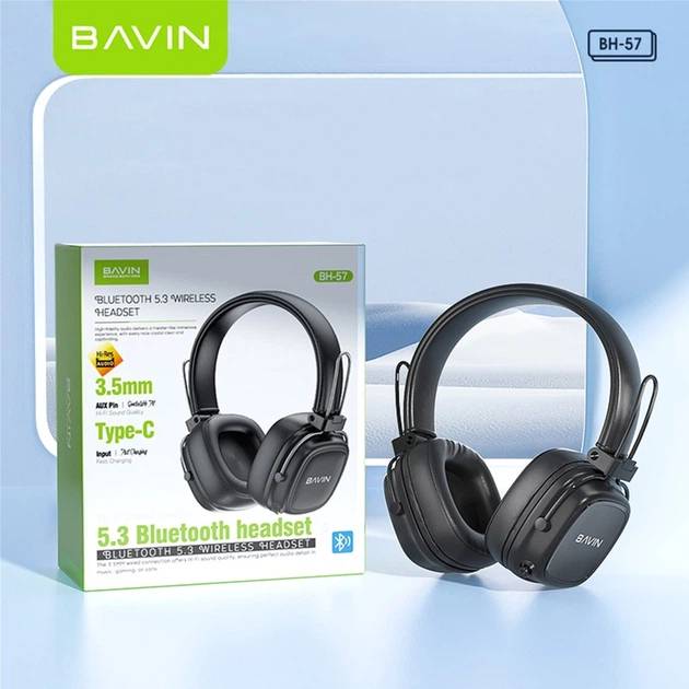 Изображение Гарнитура BAVIN BH-57 Hi-Res Black (HB-BH-57 BK)