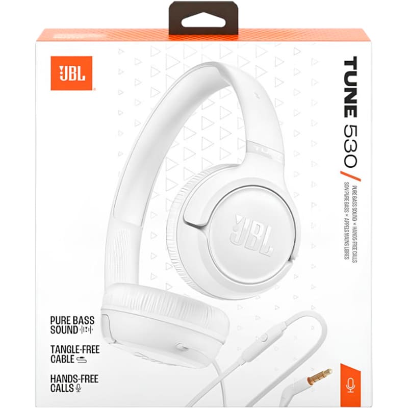 Заказать Гарнитура JBL TUNE 530 White (JBLT530WHT)