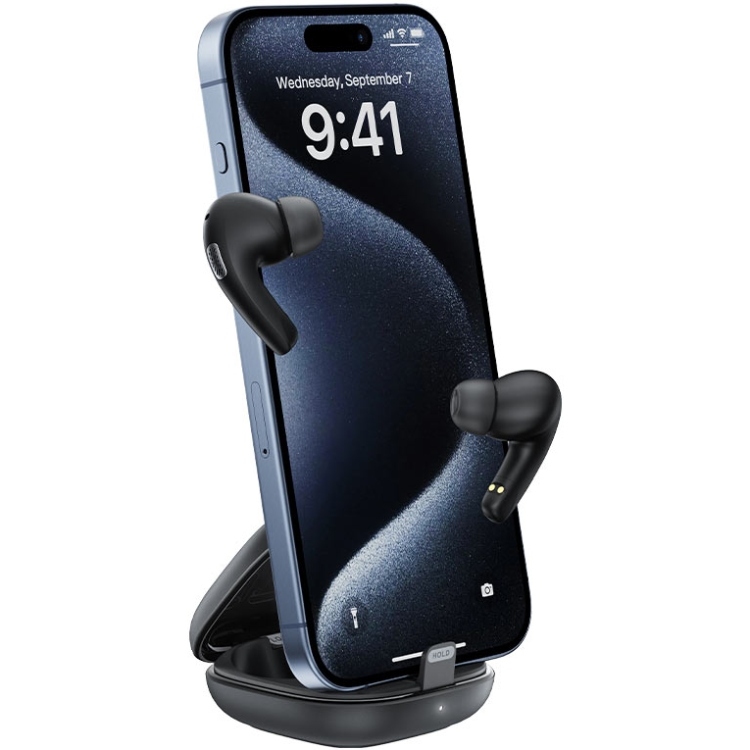 Гарнітура ACEFAST W4 Black (6974316285014) Додатково Захист від вологи IPX4; 3-рівнева регульована підставка для телефону