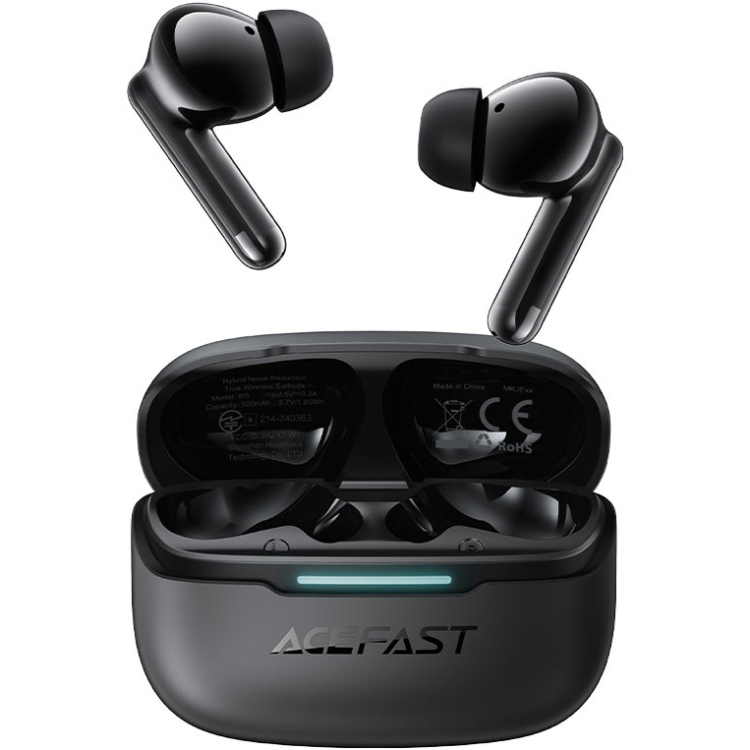 Гарнитура ACEFAST W5 Hybrid ANC Black (6974316285373)