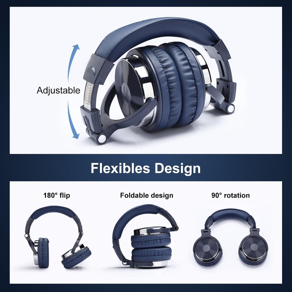 Гарнітура ONEODIO Pro 10 Deep Blue Конструкція накладні (накладаються на вухо)