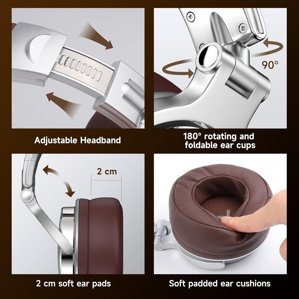 Гарнітура ONEODIO Pro 30 Silver Кріплення дуга (над головою)