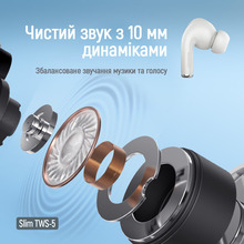 Гарнитура COLORWAY СolorWay Slim TWS-5 Earbuds White (CW-TWS5WT)