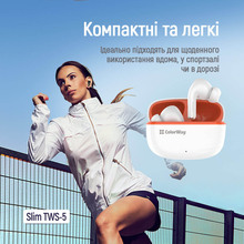 Гарнитура COLORWAY СolorWay Slim TWS-5 Earbuds White (CW-TWS5WT)