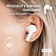 Гарнитура COLORWAY СolorWay Slim TWS-5 Earbuds White (CW-TWS5WT)