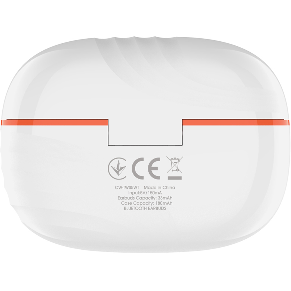 Гарнитура COLORWAY СolorWay Slim TWS-5 Earbuds White (CW-TWS5WT) Крепление TWS (без провода)
