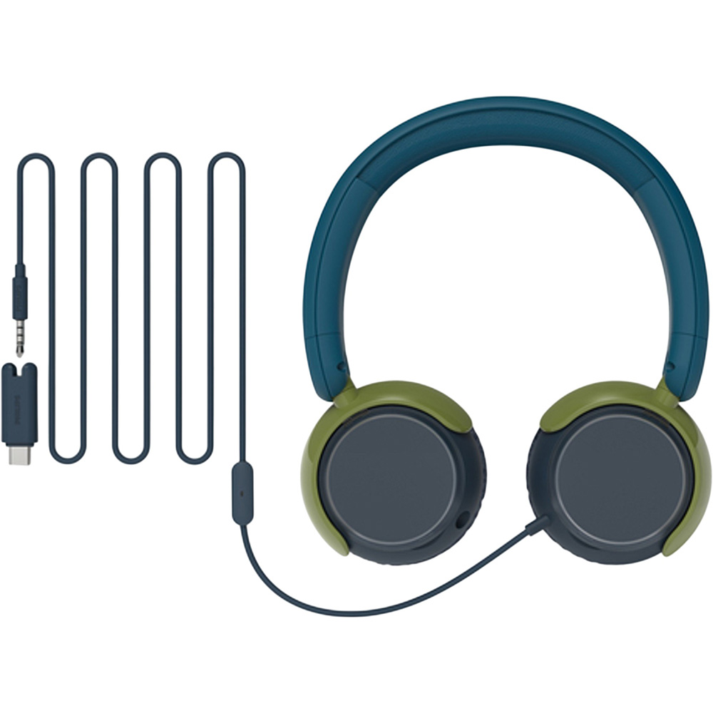 Гарнітура PHILIPS TAK2000 Kids Chrystal Teal (TAK2000CT/00) Акустичне оформлення закриті