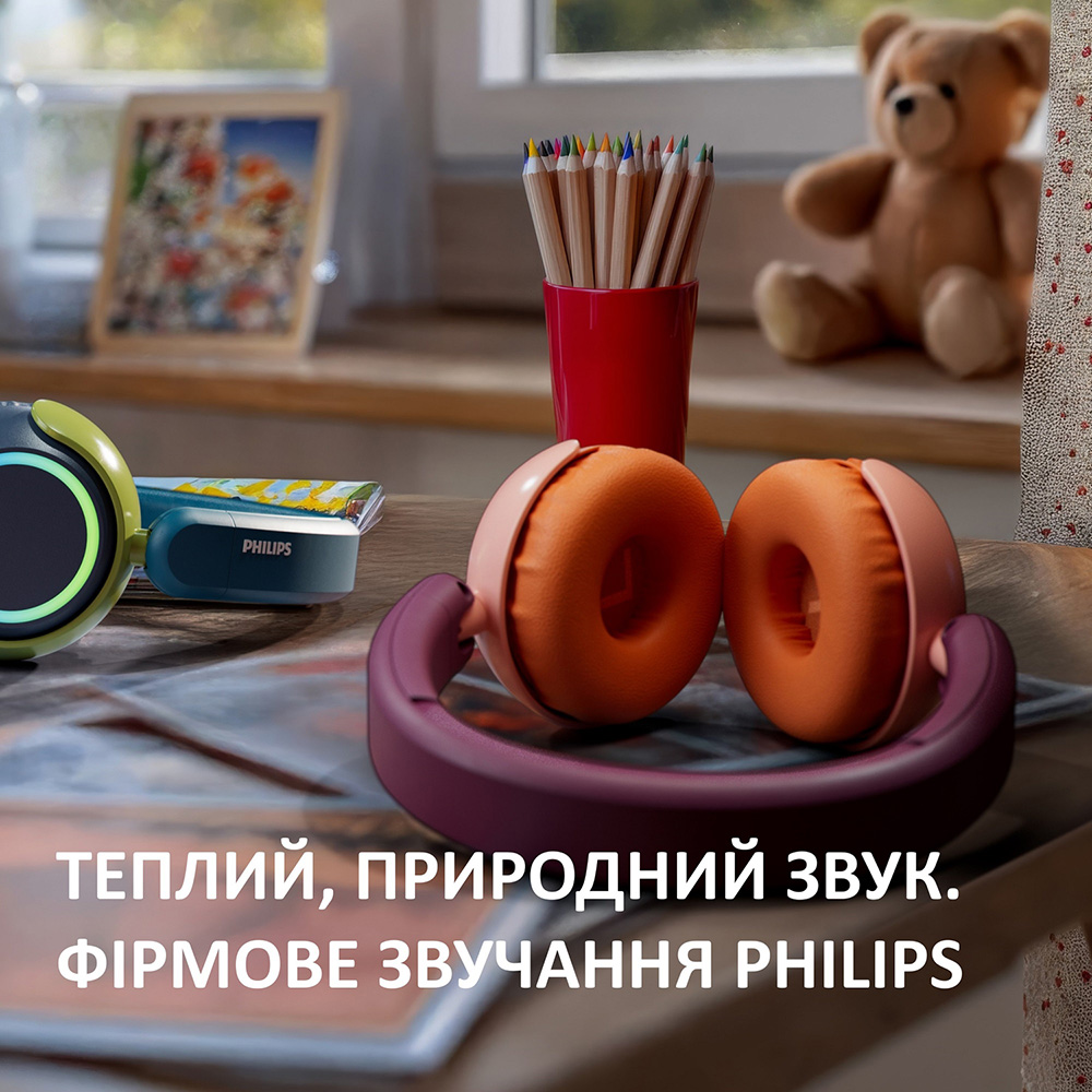 Фото 14 Гарнітура PHILIPS TAK4200 Kids Chrystal Teal (TAK4200CT/00)