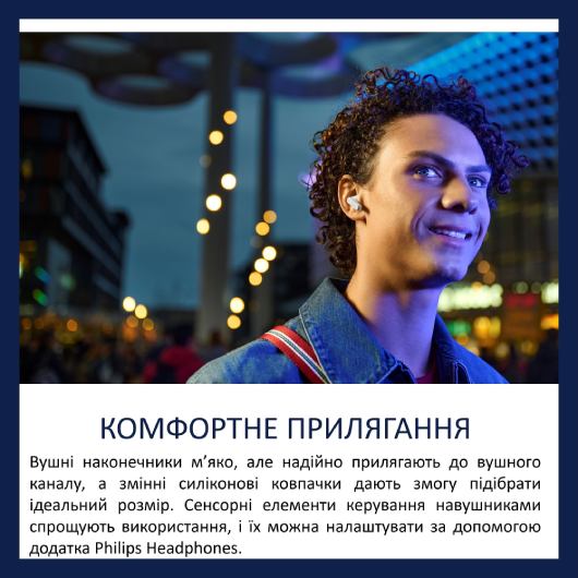 Обзор Гарнитура PHILIPS TAT2000 TWS White (TAT2000WT/00)