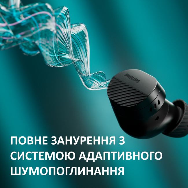 Фото 15 Гарнитура PHILIPS TAT5000 TWS Black (TAT5000BK/00)