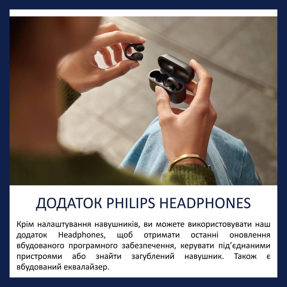 Обзор Гарнитура PHILIPS TAQ2000 Clips TWS Black (TAQ2000BK/00)