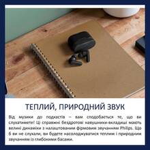 Гарнитура PHILIPS TAT2000 TWS Black (TAT2000BK/00)