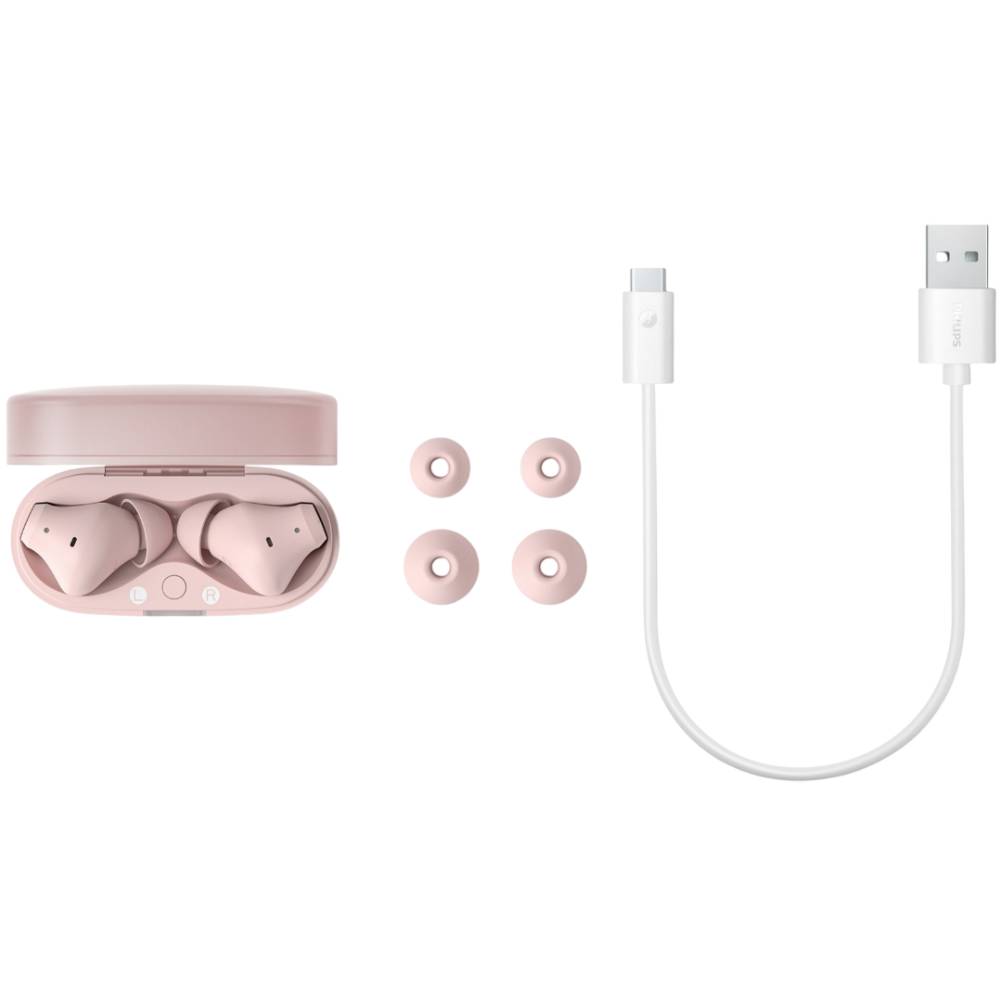 Гарнитура PHILIPS TAT2000 TWS Pink (TAT2000PK/00) Конструкция внутриканальные (в ушной канал)