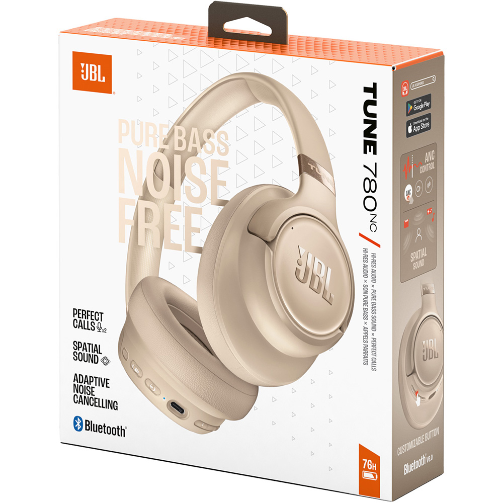 Изображение Гарнитура JBL TUNE 780NC Beige (JBLT780NCBEG)