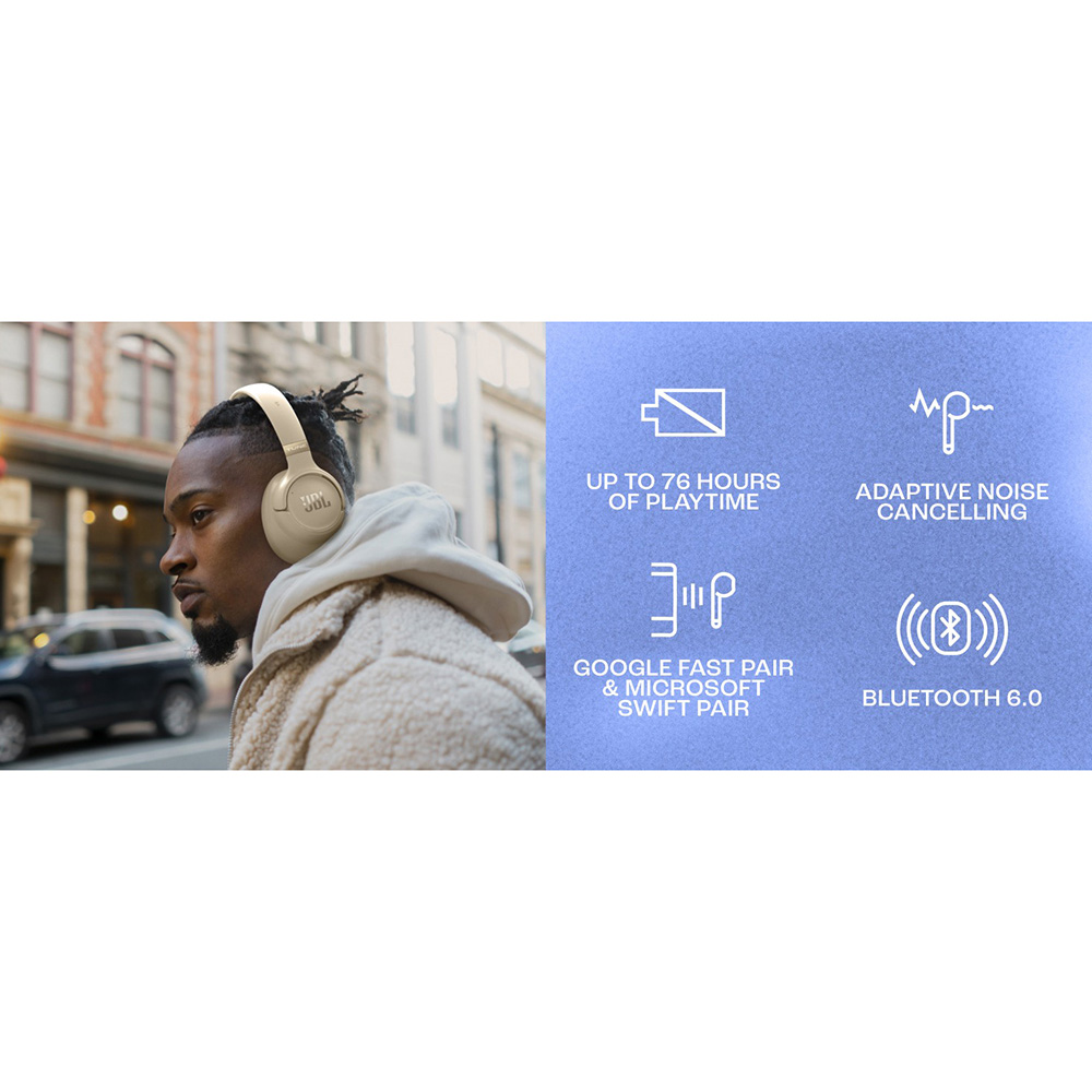 Фото 15 Гарнитура JBL TUNE 780NC Blue (JBLT780NCBLU)