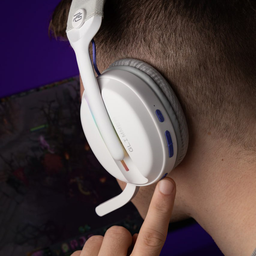Фото Гарнитура PROOVE GAMING Glimmer APP white/purple (WHGL00022017)