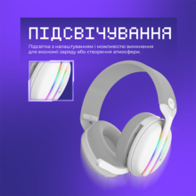 Гарнитура PROOVE GAMING Glimmer APP white/purple (WHGL00022017)