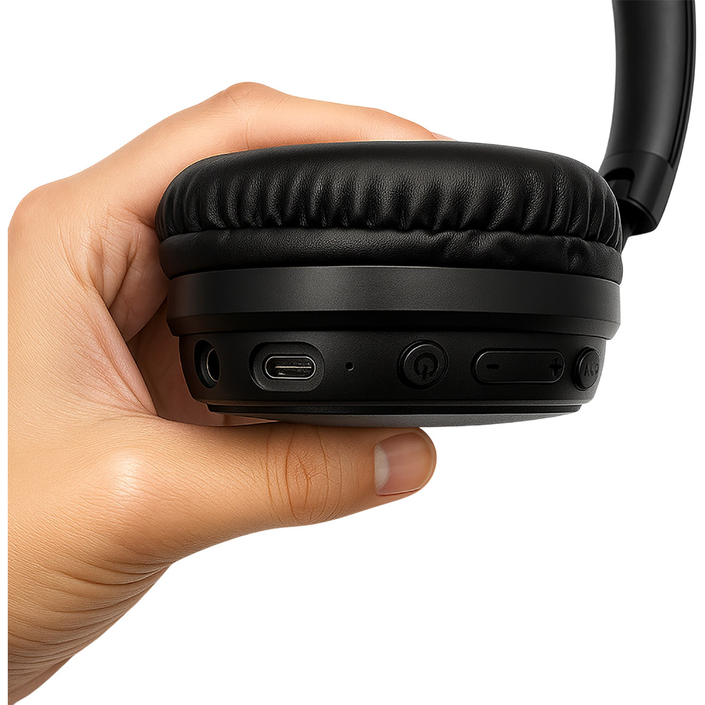 Гарнітура MEDIA-TECH 3MOTION ANC BT MT3611 Black Акустичне оформлення закриті