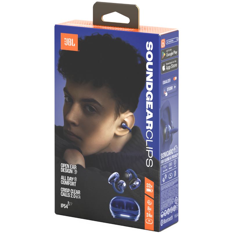 Гарнитура JBL SOUNDGEAR CLIPS Blue (JBLSNDGEARCLBLU) Крепление дужка (за ухо)