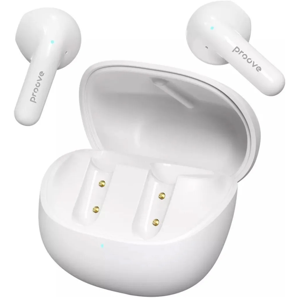 Гарнітура PROOVE Logic TWS (APP) White (TWLT54002202) Додатково Bluetooth 5.4; Місткість акумулятора кейсу: 300 mAh; Місткість акумулятора навушників: 35 mAh
